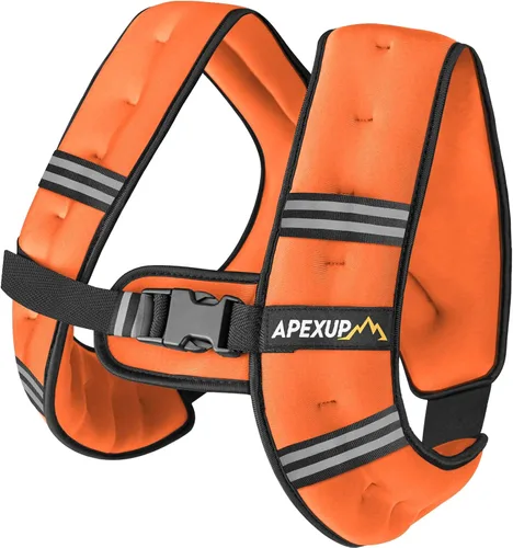 Miniatura 17 de APEXUP - Chaleco con peso de 5, 10, 15, 20, 25 y 30 libras para hombre y mujer, con rayas reflectantes, equipo para entrenamiento de fuerza y correr