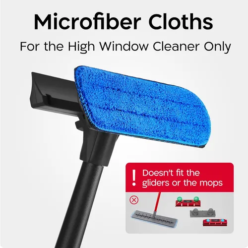 Miniatura 2 de Tyroler - Paños de repuesto para escobilla de ventana profesional, paquete de 2 almohadillas de repuesto, perfectamente diseñadas para una limpieza