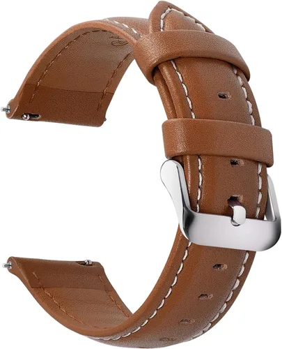 Miniatura 36 de Fullmosa Correa de reloj de piel de liberación rápida para hombres y mujeres, correas de repuesto de ancho 0.472 in, 0.551 in, 0.630 in, 0.709 in