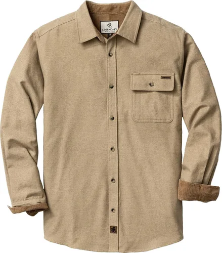 Miniatura 50 de Legendary Whitetails Camisa de franela de manga larga con botones para hombre, 100% algodón