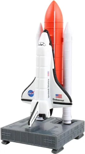Miniatura 3 de Set de juguetes de misión espacial Daron Nave espacial en plataforma de lanzamiento, representación auténtica de naves espaciales