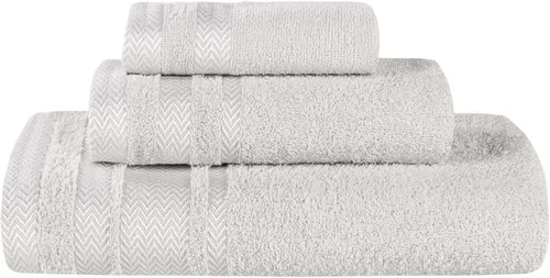 Miniatura 18 de Superior Juego de toallas de algodón de 9 piezas, toallas absorbentes suaves de felpa, artículos esenciales de baño, ducha, lujo, esponjosas