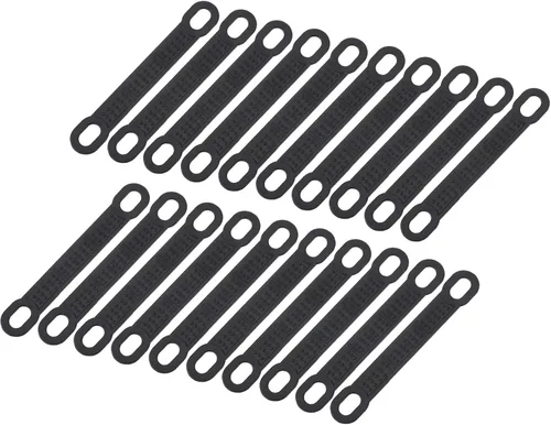 uxcell 50 tiras adhesivas de silicona antideslizantes para colgar ropa para perchas de madera y plástico, color negro (3.94 x 0.47 pulgadas)