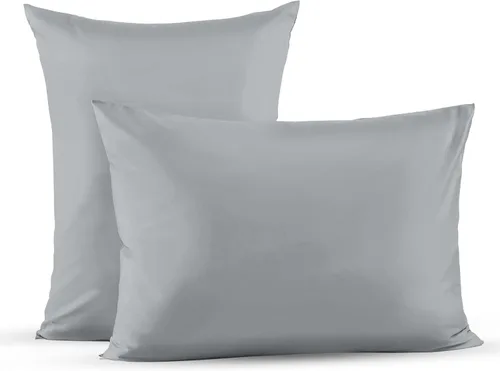 Miniatura 19 de Superity Linen Fundas de almohada de tamaño estándar, cierre de sobre, paquete de 2, 100% algodón suave y cómodo, color beige
