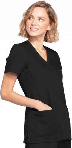 Miniatura 6 de Cherokee Women's Workwear Originals Mock Wrap Scrubs Shirt