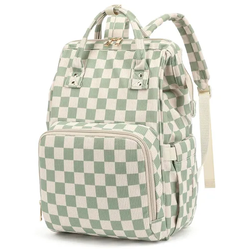 Miniatura 11 de Mochila para pañales de bebé para mamá, bolsa de pañales de gran capacidad para viajes para niños y niñas con correas para cochecito