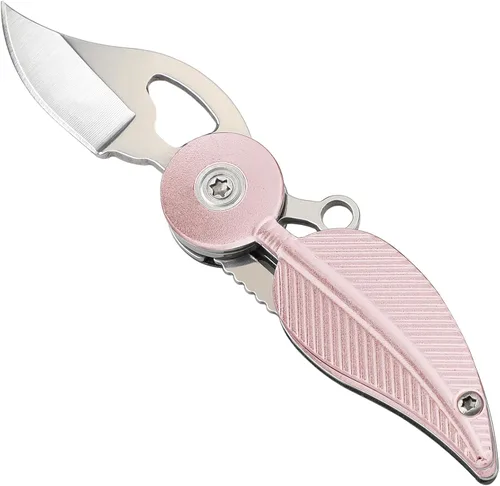 Miniatura 9 de Coowolf pequeña navaja de bolsillo plegable para mujeres y hombres con cadena – para cortar correo diario, paquetes, cuerdas y cintas, accesorios