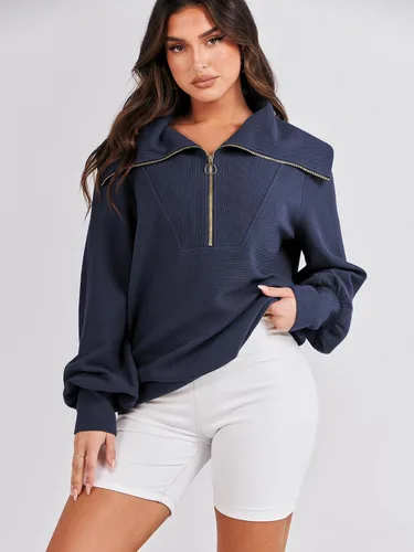 Miniatura 2 de ANRABESS Sudaderas con capucha para mujer, de gran tamaño, con cremallera de un cuarto, para adolescentes, niñas, ropa de moda Y2K