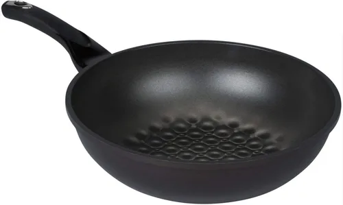 Miniatura 5 de Sartén wok antiadherente de mármol 3D con revestimiento antiarañazos (fabricado en Corea). (8.7 in)