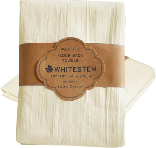 Miniatura 47 de Toallas de saco de harina, toalla de té para manualidades, toalla de cocina, toallas de secado de platos, toalla de algodón en blanco para bordado