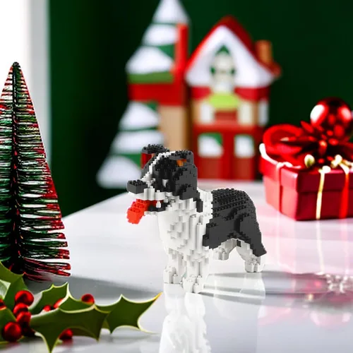 Miniatura 6 de Larcele Juego de Bloques de Construcción de Perro Micro, Kit de Ladrillos de Juguete de Construcción Mini para Mascotas, 950 Piezas KLJM-02