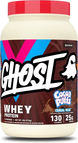 Miniatura 7 de GHOST Proteína de suero en polvo, leche de cereales de mantequilla de maní - 2 libras, 26G de proteína - Mezcla de proteína de suero - Batidos