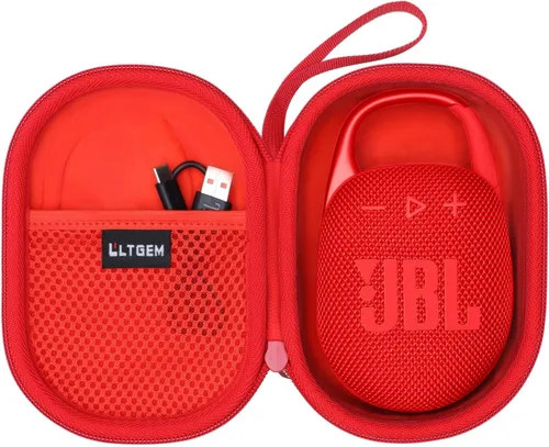 Miniatura 14 de LTGEM - Funda compatible con altavoz Bluetooth JBL Clip 4/5 Ultra portátil, impermeable, a prueba de polvo, color azul
