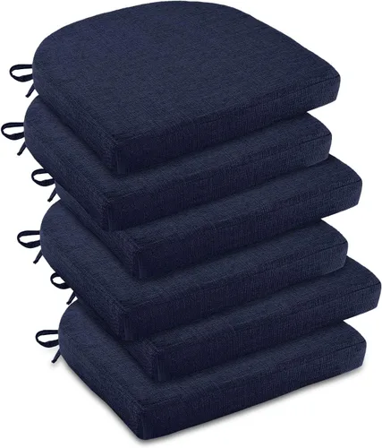 Miniatura 33 de downluxe Cojines para sillas de interior para sillas de comedor, almohadillas de espuma texturizadas suaves y cómodas para sillas de cocina