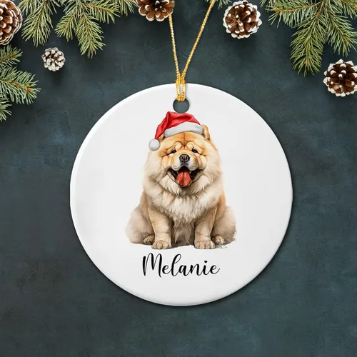 Miniatura 8 de Bichon Frise - Adorno de cerámica de Navidad 2025, adornos personalizados de Bichon Frise regalos para los amantes de los perros, bonito adorno