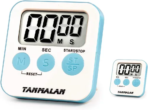 Miniatura 11 de Tanmalan Temporizador de Cocina para Cocina Alarma Fuerte, Pantalla Grande, Alarma Fuerte de Memoria Automática, Pantalla Grande, Botón Grande