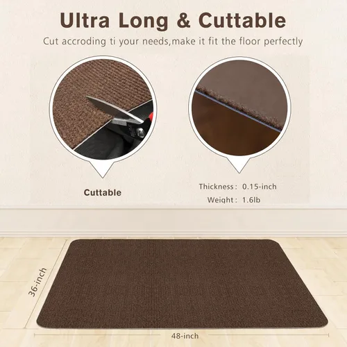 Miniatura 2 de Sycoodeal Alfombrilla para Silla de Oficina para Piso de Madera Dura, Alfombrilla para Silla de Computadora y Juegos para Piso de Baldosas, Gran