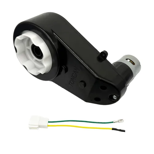 Miniatura 2 de Caja de cambios de motor eléctrico de 2 piezas para niños, RS550 12V/RS555 24V con ruedas de alta velocidad, motor RS550, motor de accionamiento