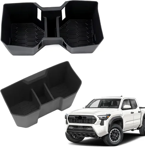 Miniatura 9 de Soporte para tazas compatible con Toyota Tacoma 2024-2025 2026, almacenamiento de portavasos para accesorios Tacoma, material de silicona, soporte