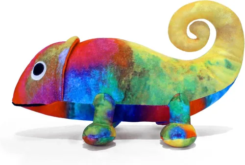 Miniatura 2 de YOTTOY Leo Lionni Collection Peluche de animal de peluche suave camaleón – 10 pulgadas de largo