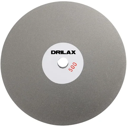 Miniatura 11 de Drilax Disco de regazo plano de diamante de 8 pulgadas Grano 100, orificio de eje de 1/2 pulgada para rectificado lapidario, modelado de piedra