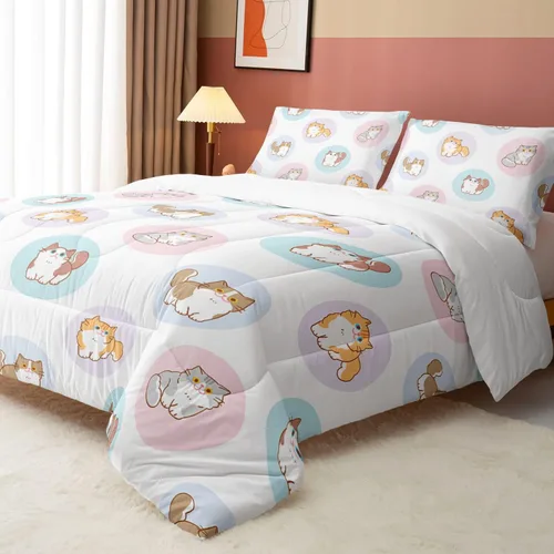 Miniatura 8 de Datura home - Juego de edredón de mariposa azul y negro para niñas y mujeres, juego de ropa de cama bohemio con estampado de mandala de mariposa