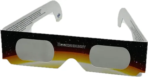 Miniatura 7 de Bookishbunny 50 pares solares de los espectadores del eclipse de las gafas de papel de la visión del sol ISO certificó diversos patrones