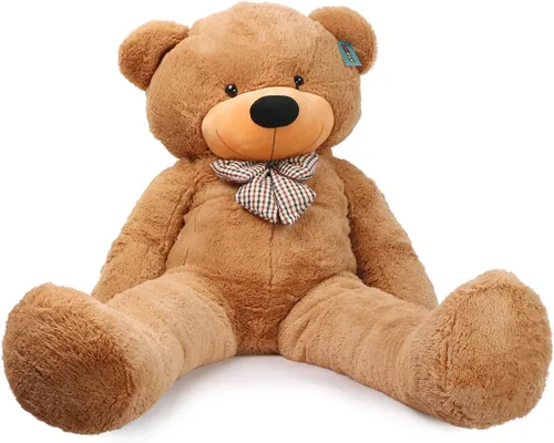 Joyfay Oso de peluche gigante de 63 pulgadas, color marrón claro, enorme 5.25 pies, oso de peluche, regalo grande de San Valentín