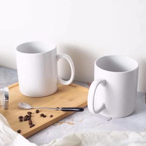 Miniatura 6 de BYCNZB Juego de 2 tazas de café de cerámica súper grandes de 30 onzas (blanco)