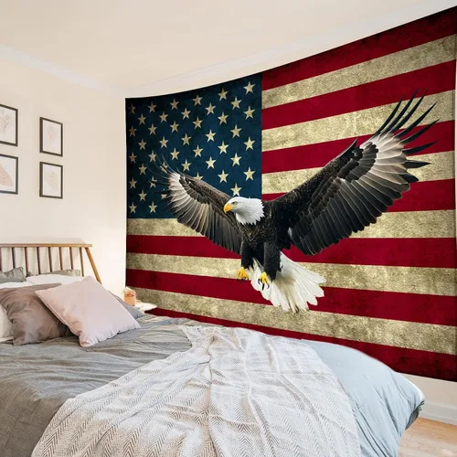 Miniatura 18 de HVEST Tapiz de lobo púrpura azul psicodélico cielo estrellado tapices luna y montañas paisaje natural para colgar en la pared para dormitorio, sala