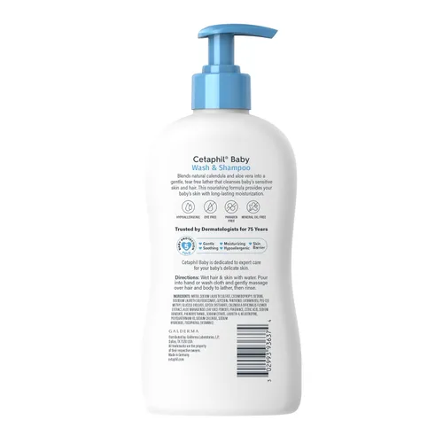 Miniatura 8 de Cetaphil Jabón y champú para bebés, 13.5 onzas, paquete de 2, hipoalergénico, lo suficientemente suave para el uso diario, sin jabón