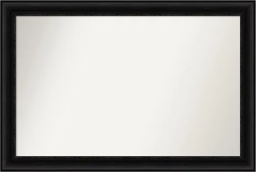 Miniatura 679 de Amanti Art Espejo personalizado, espejo de baño negro puente, espejo de pared o espejo de tocador de baño sobre el fregadero (26 x 26 pulgadas)