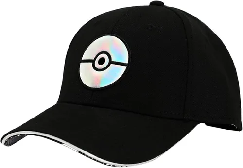 Miniatura 2 de Pokémon - Sombrero holográfico de poliuretano Pokeball negro Elite Flex