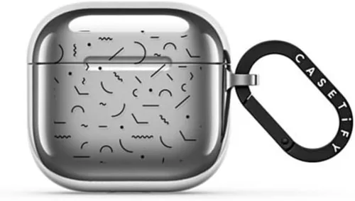 Miniatura 10 de CASETiFY Funda Mirror Airpods Pro (2.ª generación) con anillo, color negro Kingsnake