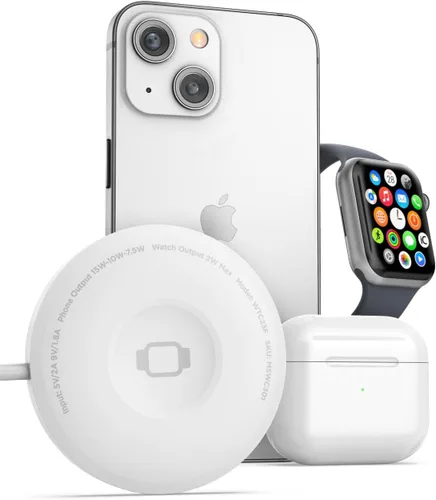 Miniatura 8 de Tech Gift Idea Christmas 2024, cargador (2 en 1) para Apple Watch + iPhone, carga inalámbrica magnética reversible (compatible con MagSafe)