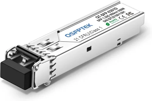 Miniatura 14 de QSFPTEK 1.25G SFP a RJ45, módulo 1.25Gbase-T, transceptor de cobre 10/100/1000BASE-T compatible genérico SFP para interruptores abiertos