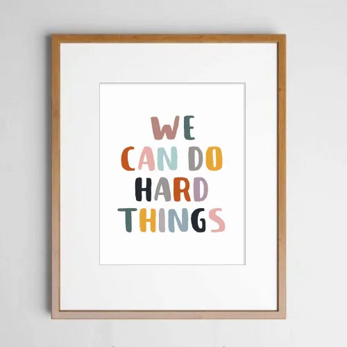 Miniatura 4 de We Can Do Hard Things, Classroom Wall Decor, Positive Quotes, Kids Affirmation, Kids Room Wall Art, Positive Classroom Print, Playroom Wall Decor