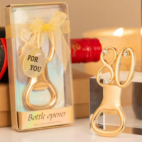 Miniatura 4 de Abrebotellas de cumpleaños 80, 24 unidades, para fiestas de cumpleaños 80, recuerdos de 80 aniversarios de boda, recuerdos, regalos, decoraciones