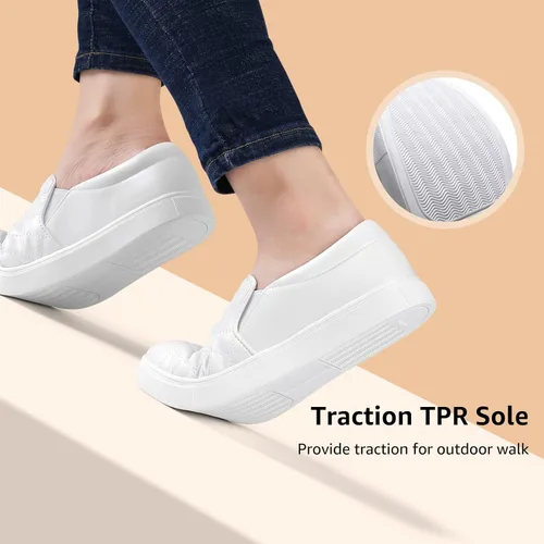 Miniatura 5 de STQ - Mocasines para mujer de espuma viscoelástica, fáciles de poner, cómodos, zapatos para otoño