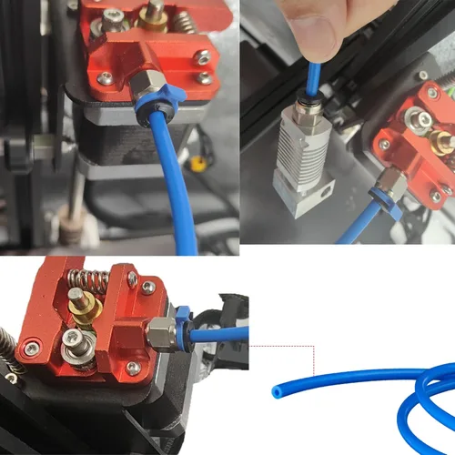 Miniatura 6 de Tubo Bowden para impresora 3D de 2M, tubo de teflón PTFE Bowden con conexiones neumáticas PC4-M6 y PC4-M10 de alta calidad, cortador de tubos