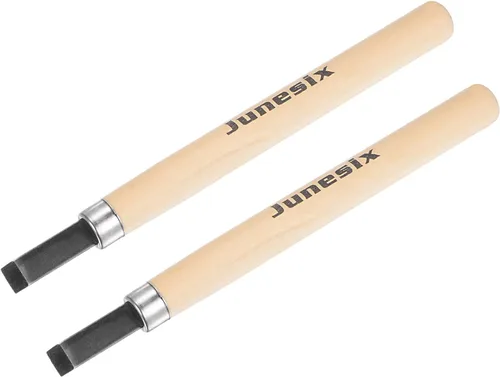 Miniatura 7 de uxcell Cuchillo de tallado de madera, cinceles, acero al carbono 50# de 0.079 pulgadas, pequeño grabado plano para escultura de manualidades