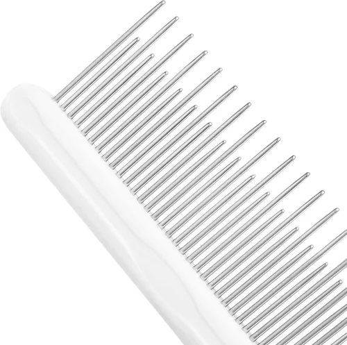 Miniatura 8 de Peine de aseo para cabello largo y rizado en perros y gatos - Cepillo desenredante superior para mascotas - Elimina y evita el pelo enmarañado