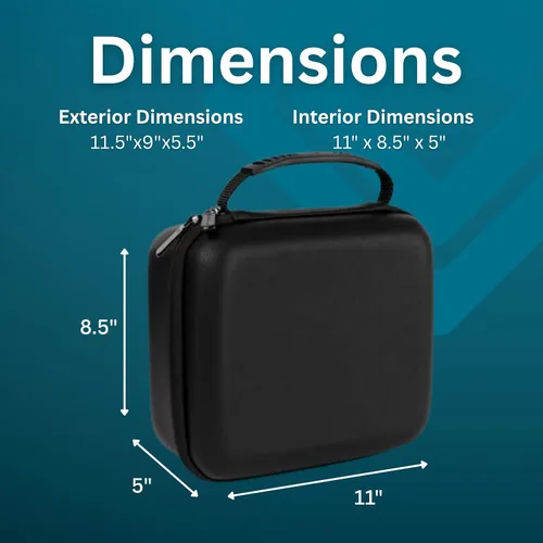 Miniatura 3 de Funda protectora rígida con espuma personalizable, funda rígida ligera para electrónica, cosméticos, maquillaje y más, protección EVA