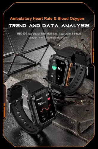 Miniatura 8 de Gravity C20 Pro - Reloj inteligente resistente de 1.83 pulgadas, resistente al agua IP68, llamada Bluetooth, voz AI, más de 100 modos deportivos