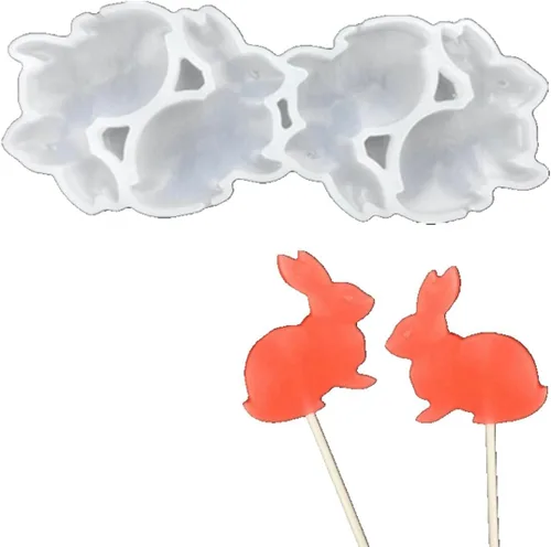 Miniatura 15 de mostsom Moldes de silicona Love para piruletas de chocolate y dulces, molde para fondant de azúcar, paletas, galletas, utensilios para hornear, sin