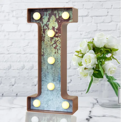 Miniatura 23 de Elnsivo - Letras con luces LED, efecto a hierro