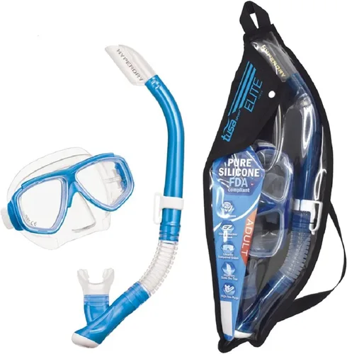 Miniatura 9 de TUSA Sport Combo de máscara esplendiva y esnórquel para adultos Negro/Negro (con bolsa reutilizable)