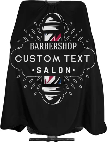 Miniatura 33 de Capa de barbero impermeable personalizada, Capa de peluquero personalizada, Añade tu texto, Capa de salón personalizada para hombres, Capa de corte