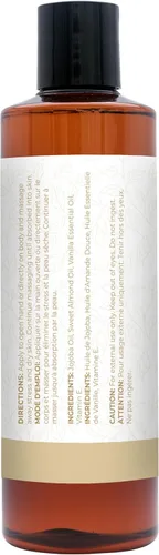 Miniatura 2 de Aceite de masaje de vainilla para masaje, loción de masaje corporal; jojoba, aceite de almendras dulces para la piel, vitamina E y aceite esencial
