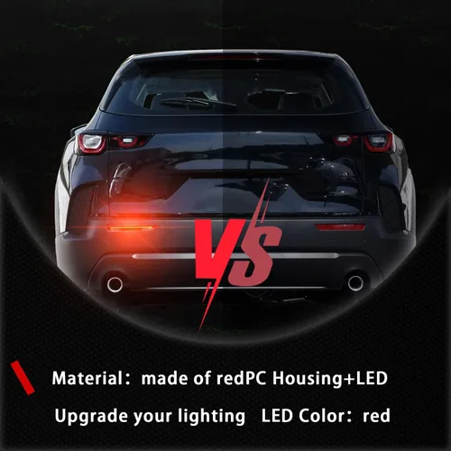 Miniatura 5 de Reflectores LED rojos para parachoques trasero Faros antiniebla de freno y cola Compatibles con Mazda CX-30 CX-50 Accesorios adicionales con función